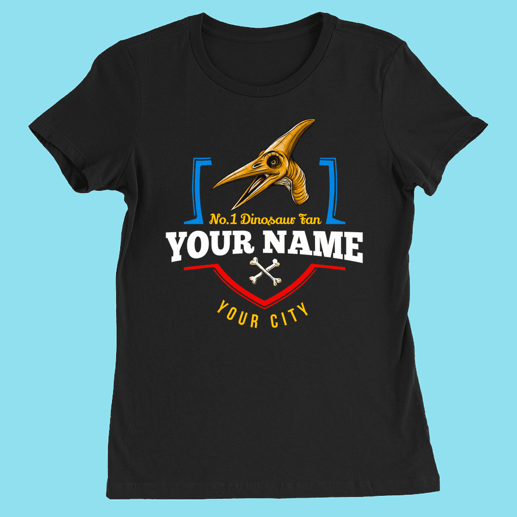 N.1 Pterodactyl Fan Custom Women T-Shirt | Jurassic Studio