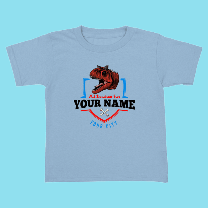 N.1 Carnotaurus Fan Custom Toddler T-Shirt | Jurassic Studio