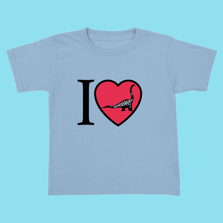 Toddler I Love Brachiosaurus T-Shirt | Jurassic Studio