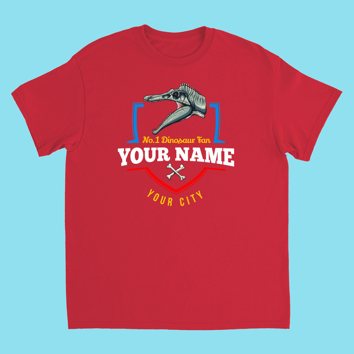 N.1 Spinosaurus Fan Custom Kids T-Shirt | Jurassic Studio