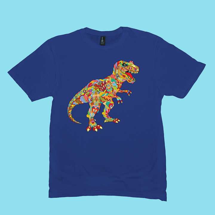 Men T-Rex Zentangle T-Shirt | Jurassic Studio
