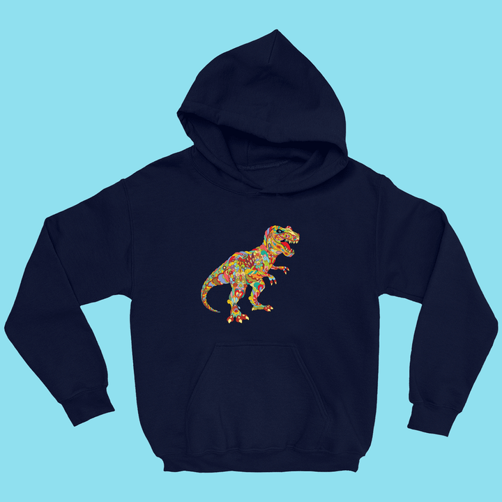 Kids T-Rex Zentangle Hoodie | Jurassic Studio