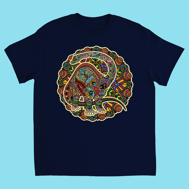 Kids Brontosaurus Mandala T-Shirt | Jurassic Studio