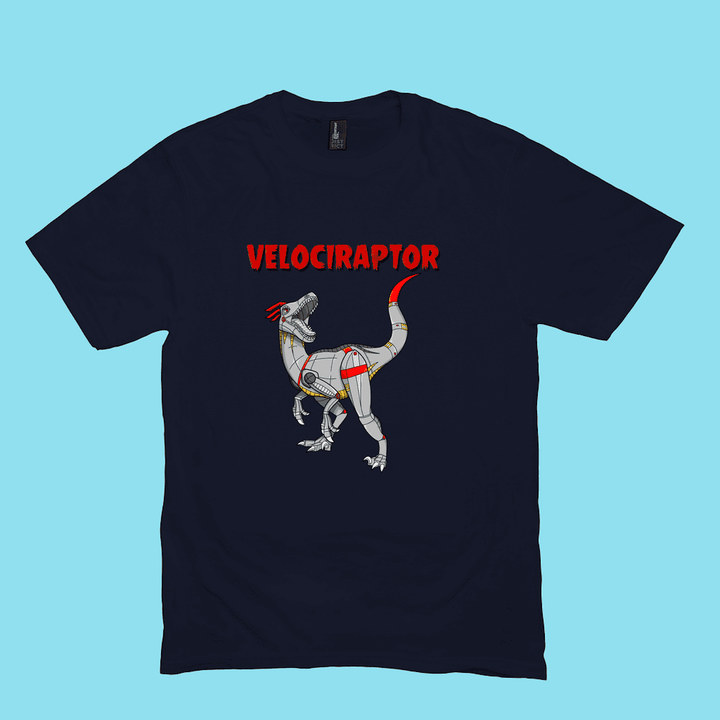 Men Robot Velociraptor T-Shirt | Jurassic Studio