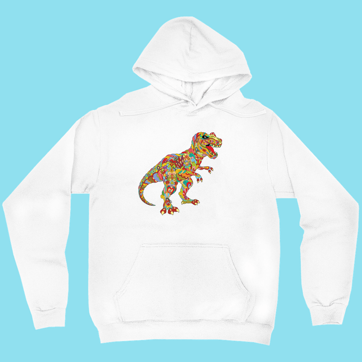 Men T-Rex Zentangle Hoodie | Jurassic Studio