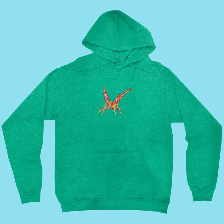 Men Pterodactyl Zentangle Hoodie | Jurassic Studio