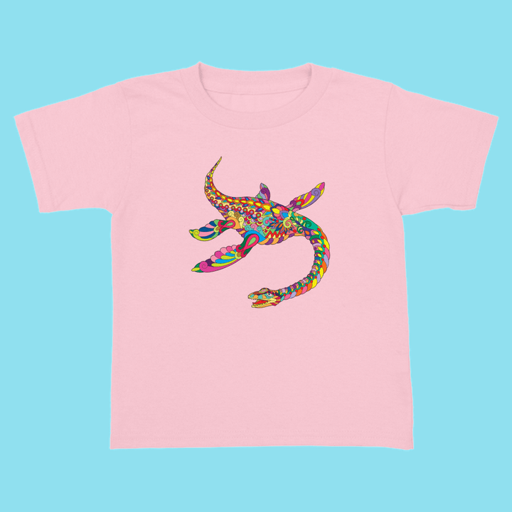 Toddler Plesiosaurs Zentangle T-Shirt | Jurassic Studio