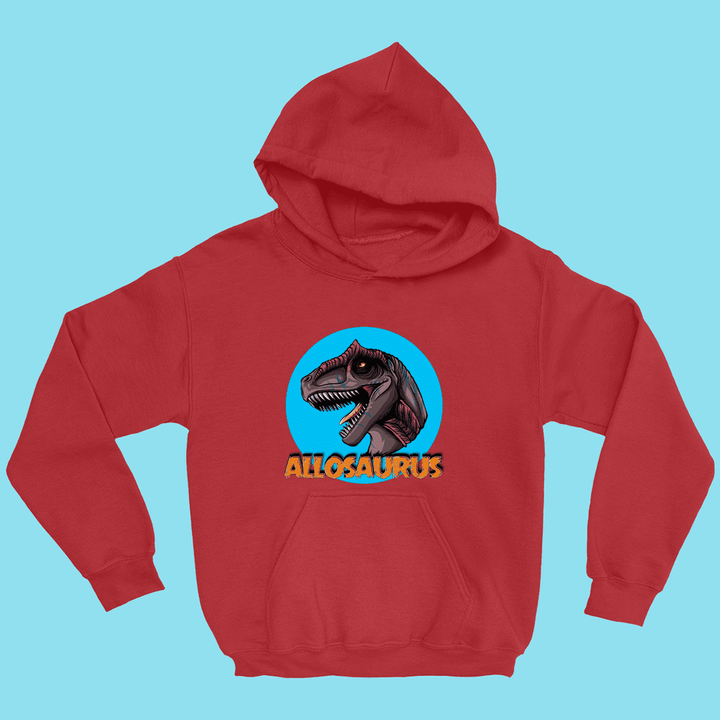 Kids Allosaurus Head Hoodie | Jurassic Studio