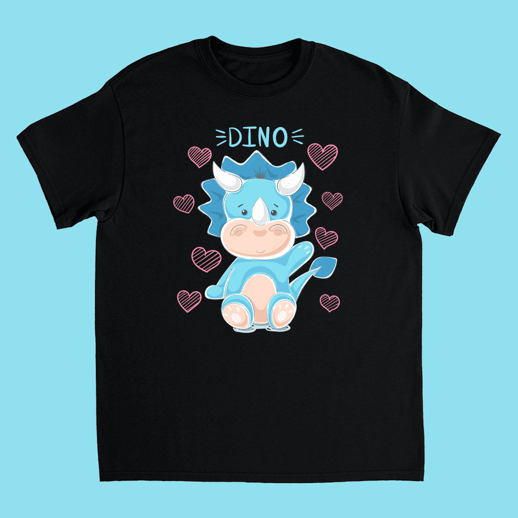Kids Baby Blue Dino T-Shirt | Jurassic Studio