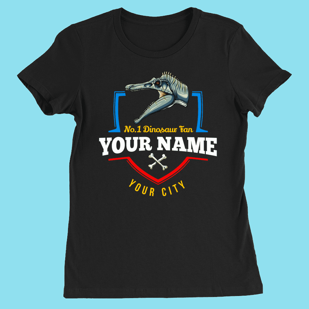 N.1 Spinosaurus Fan Custom Women T-Shirt | Jurassic Studio