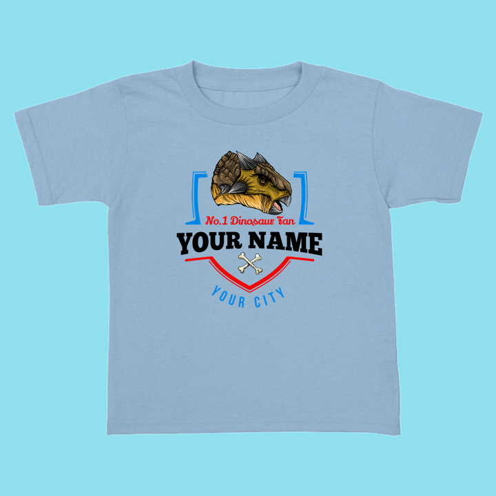 N.1 Ankylosaurus Fan Custom Toddler T-Shirt | Jurassic Studio
