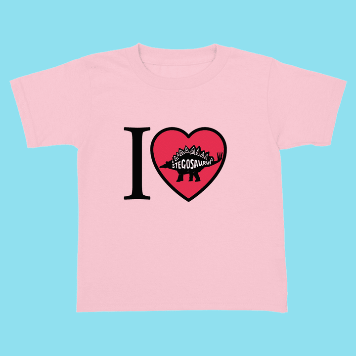 Toddler I Love Stegosaurus T-Shirt | Jurassic Studio