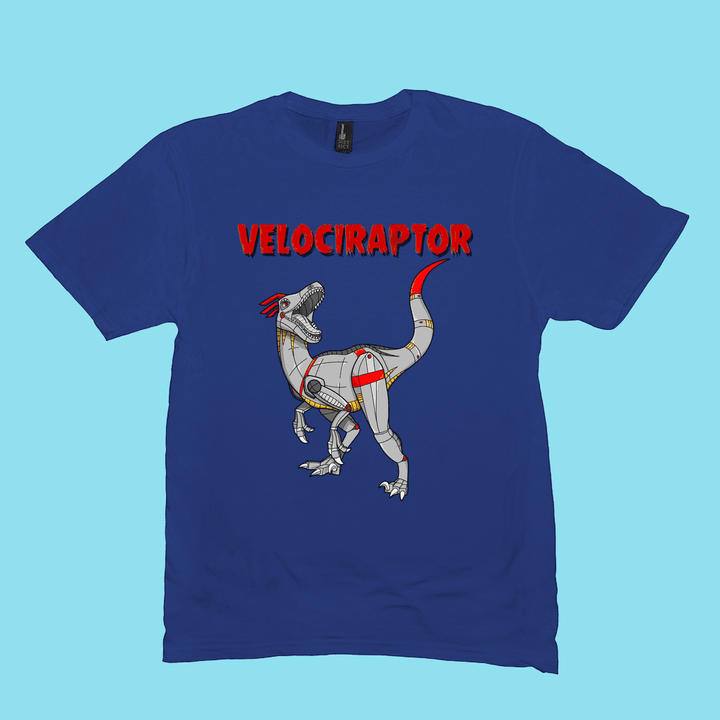 Men Robot Velociraptor T-Shirt | Jurassic Studio