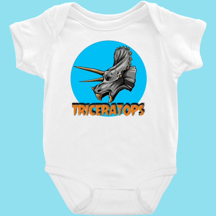 Toddler Triceratops Head Onesie | Jurassic Studio