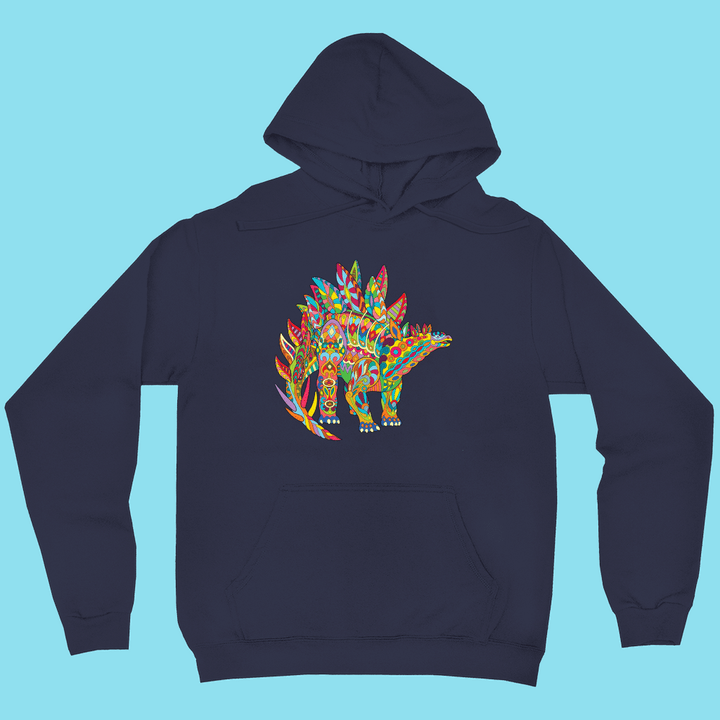 Men Stegosaurus Zentangle Hoodie | Jurassic Studio