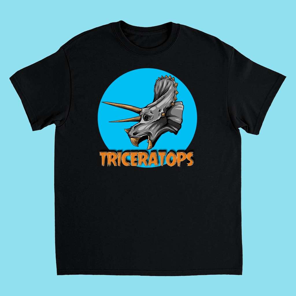 Kids Triceratops Head T-Shirt | Jurassic Studio