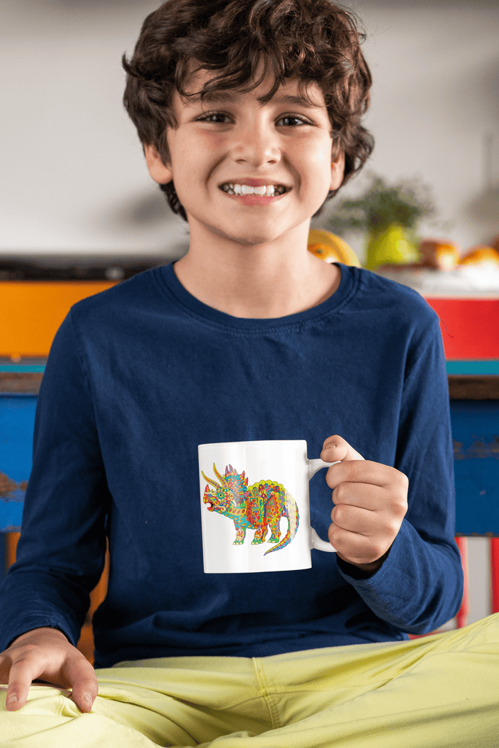 Triceratops Zentangle Mug | Jurassic Studio