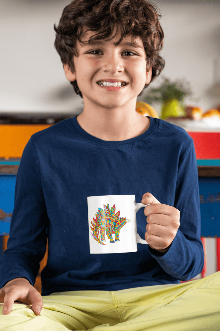 Stegosaurus Zentangle Mug | Jurassic Studio
