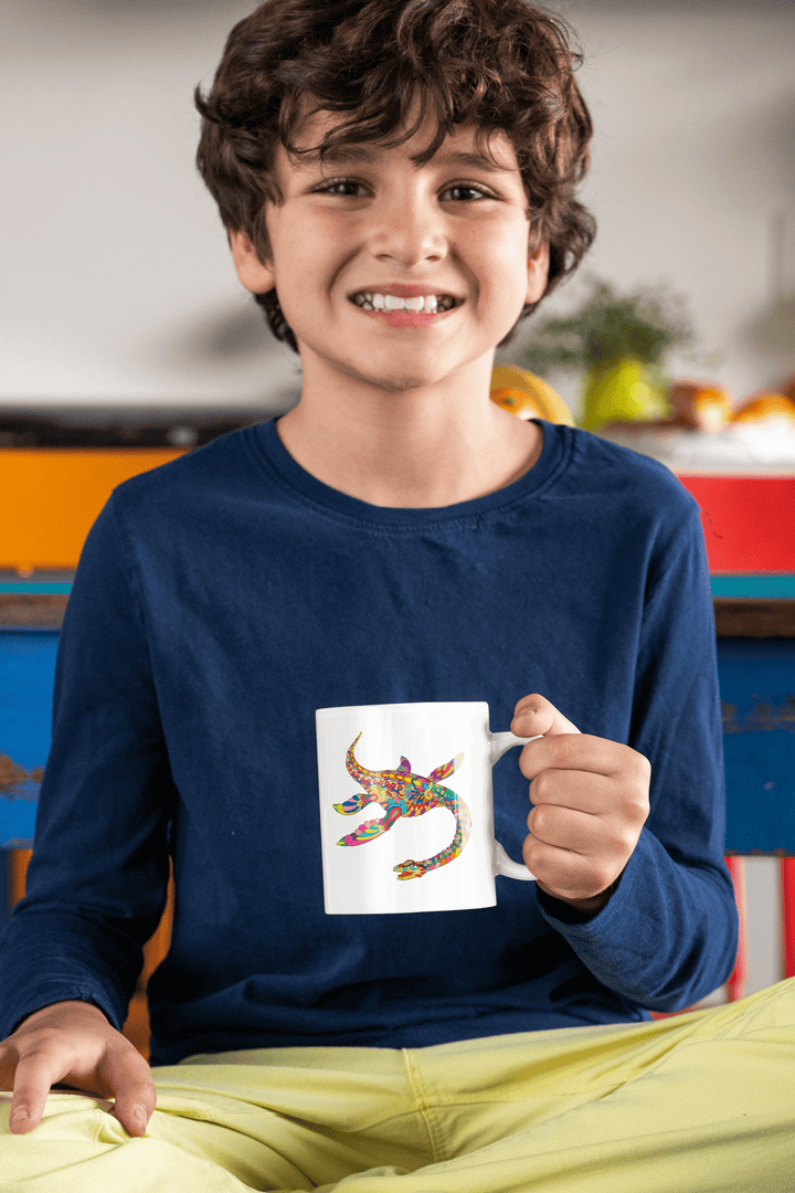Plesiosaurus Zentangle Mug | Jurassic Studio