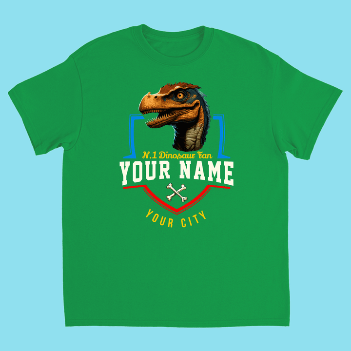 N.1 Velociraptor Fan Custom Kids T-Shirt | Jurassic Studio