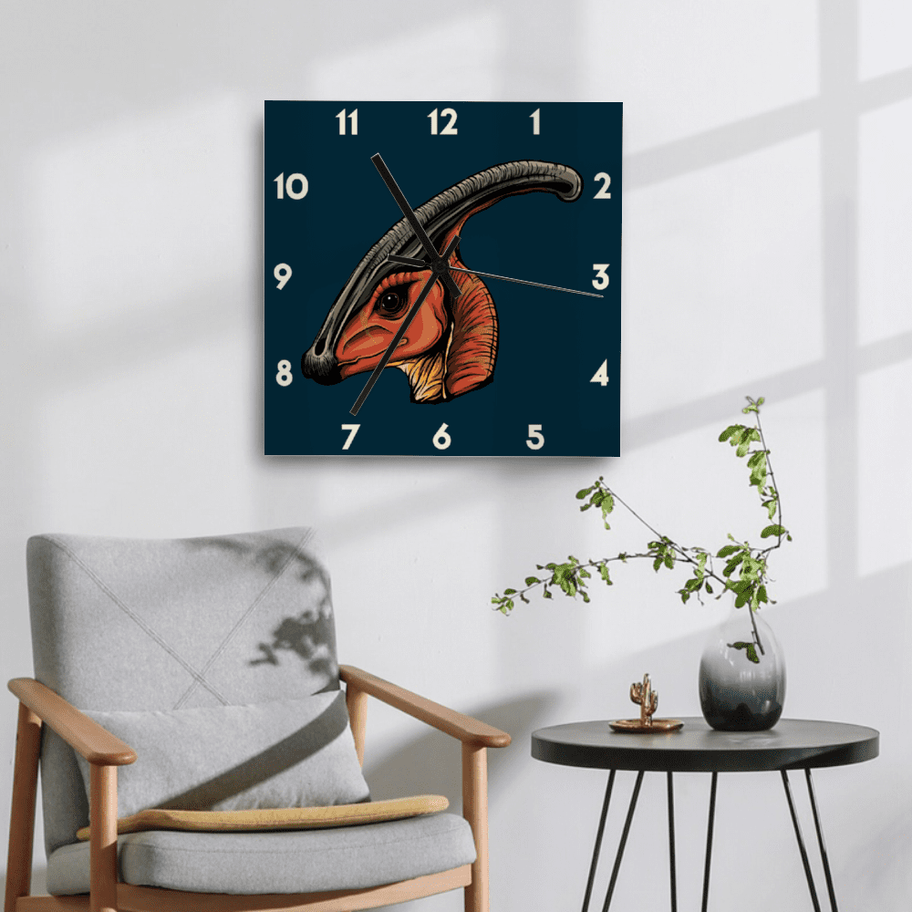 11 Inch Hadrosaur Wall Art Clock | Jurassic Studio