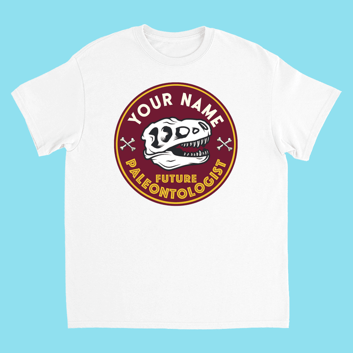 Kids Custom Future Paleontologist T-Shirt | Jurassic Studio