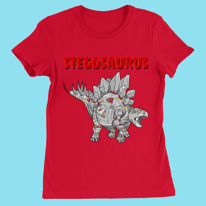 Women Robot Stegosaurus T-Shirt | Jurassic Studio