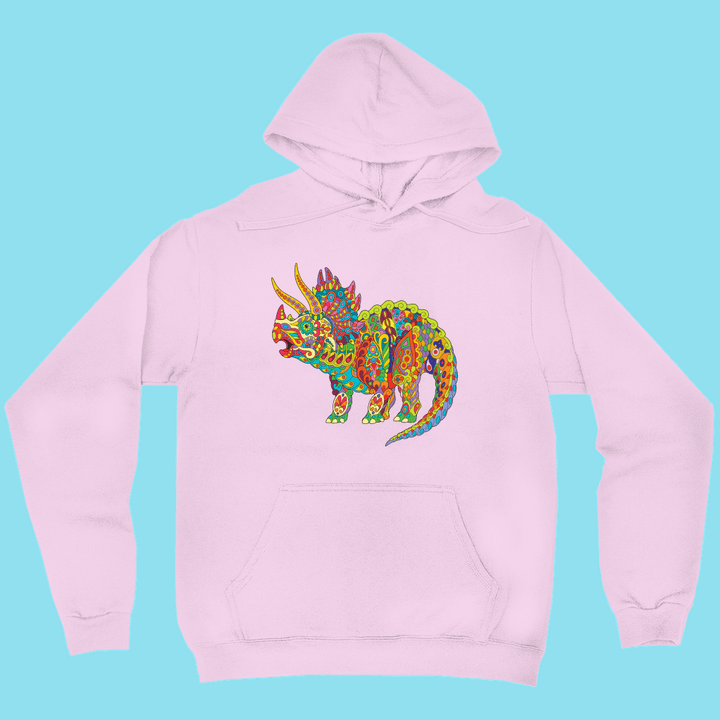 Men Triceratops Zentangle  Hoodie | Jurassic Studio