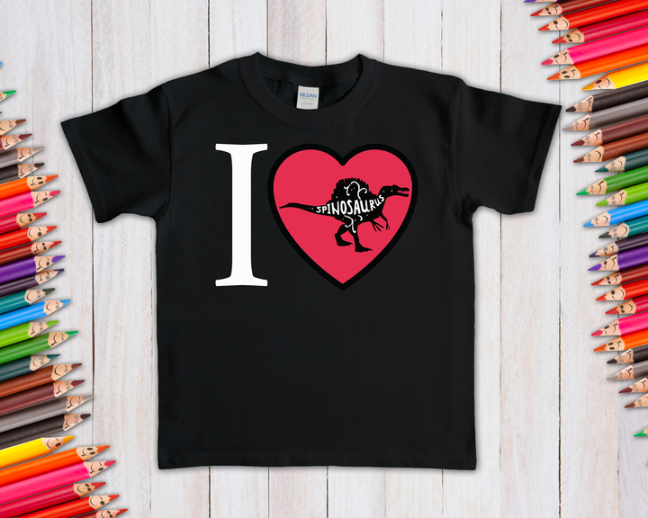 Kids I Love Spinosaurus T-Shirt | Jurassic Studio