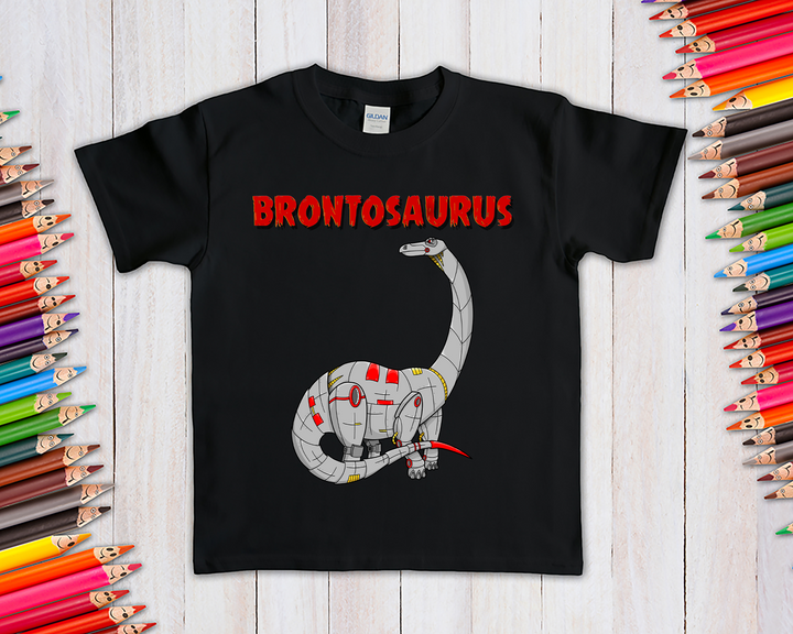 Kids Robot Brontosaurus T-Shirt | Jurassic Studio