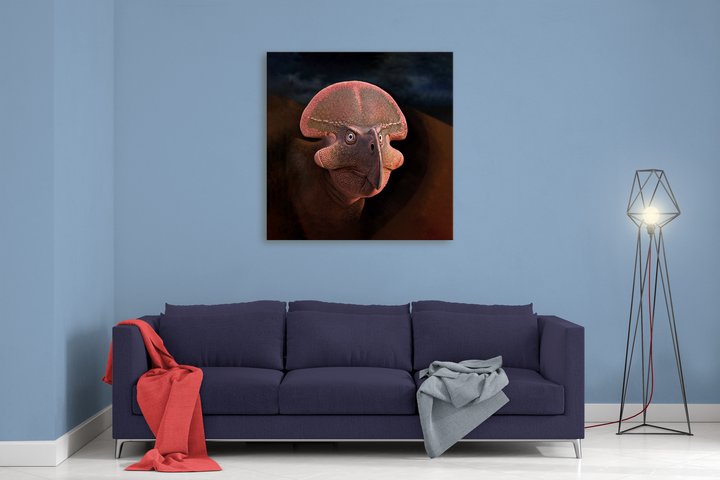 Protoceratops Portrait Canvas Wrap