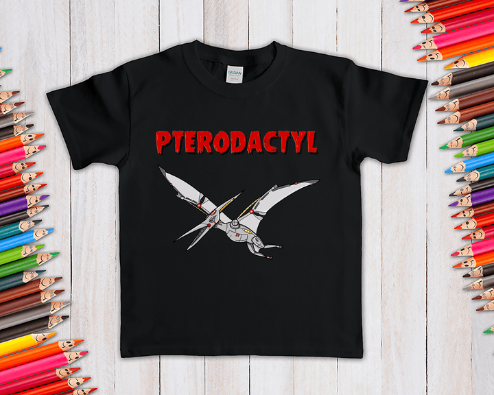 Kids Robot Pterodactyl T-Shirt | Jurassic Studio