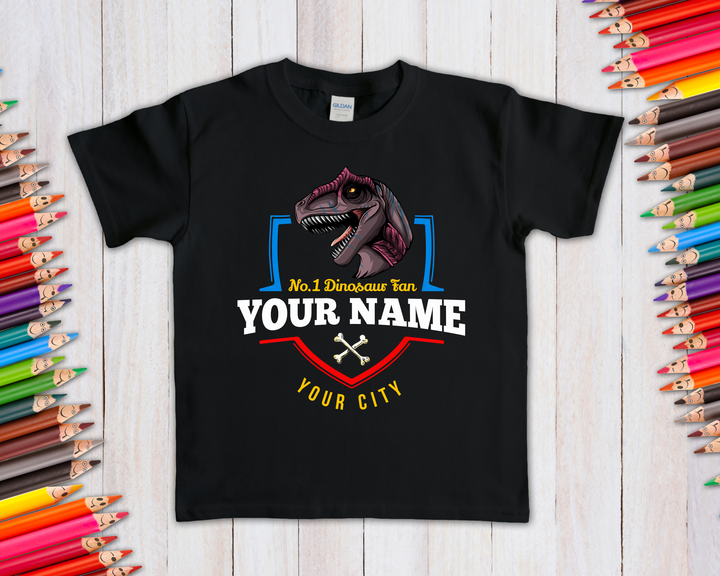 N.1 Allosaurus Fan Custom Kids T-Shirt | Jurassic Studio