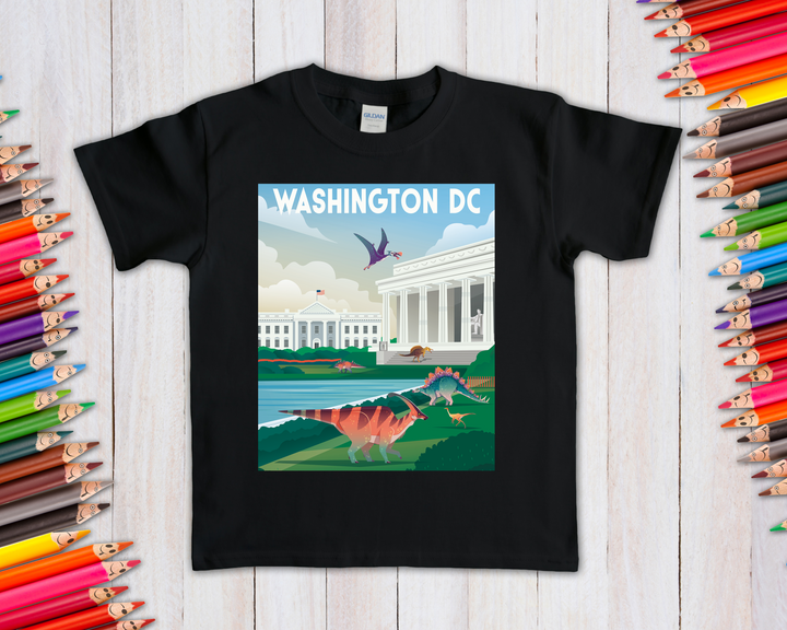 Kids Washington DC T-Shirt | Jurassic Studio