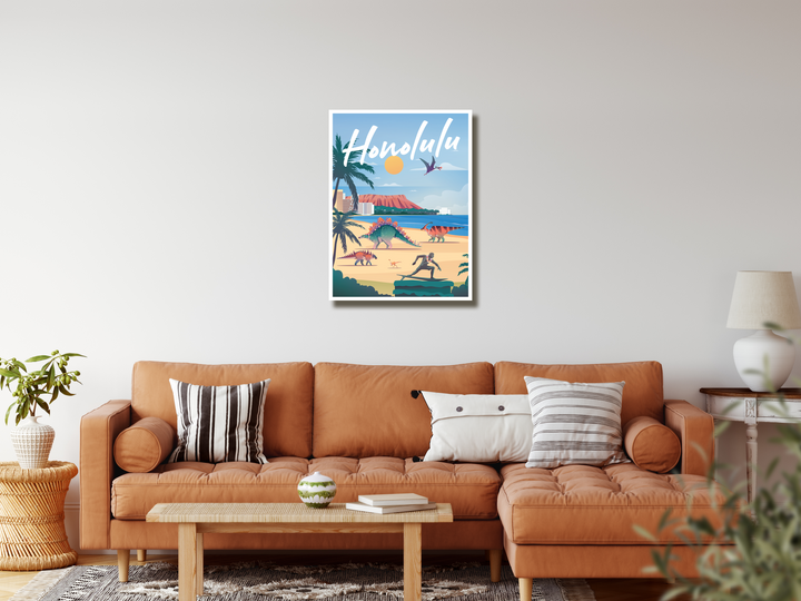 Honolulu Canvas Wrap | Jurassic Studio