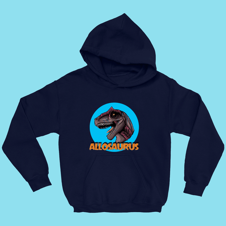 Kids Allosaurus Head Hoodie | Jurassic Studio