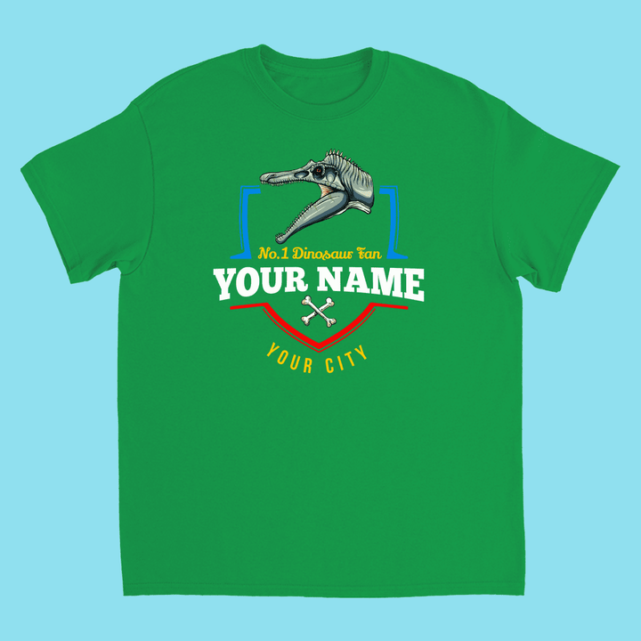 N.1 Spinosaurus Fan Custom Kids T-Shirt | Jurassic Studio