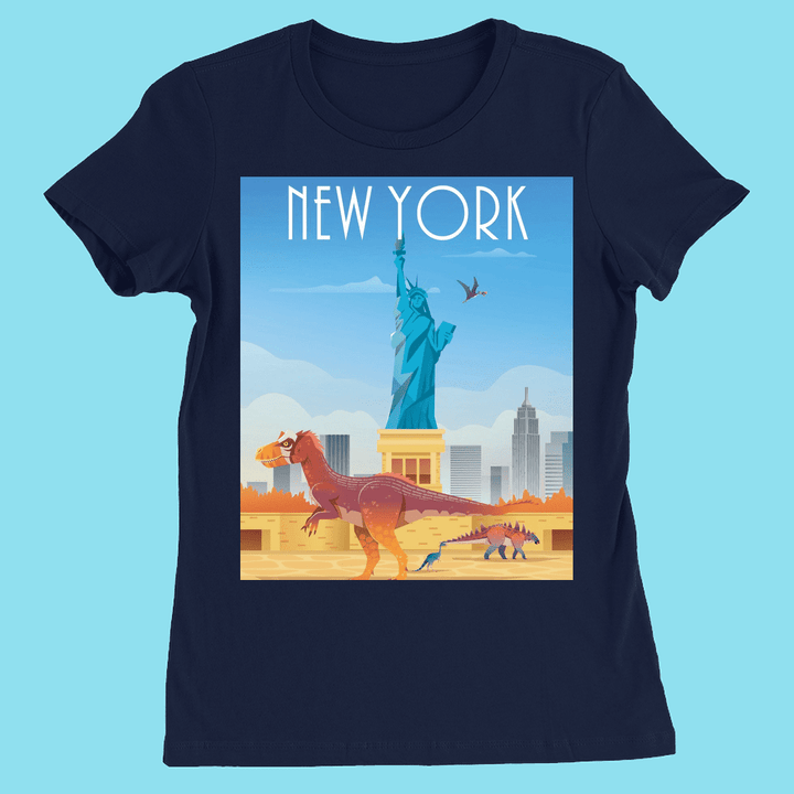 Women New York T-Shirt | Jurassic Studio