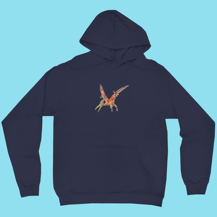 Men Pterodactyl Zentangle Hoodie | Jurassic Studio