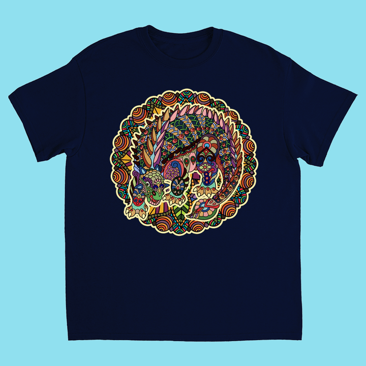 Kids Ankylosaurus Mandala T-Shirt | Jurassic Studio