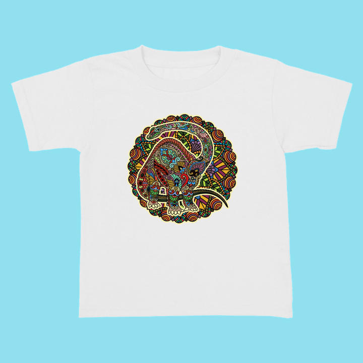 Toddler Brontosaurus Mandala T-Shirt | Jurassic Studio