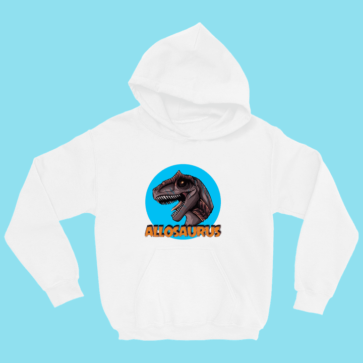 Kids Allosaurus Head Hoodie | Jurassic Studio