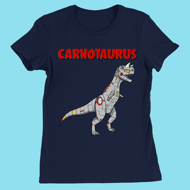 Women Robot Carnotaurus T-Shirt | Jurassic Studio