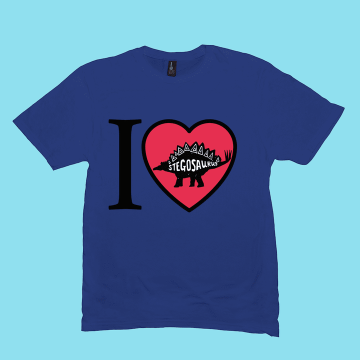 Men I Love Stegosaurus T-Shirt | Jurassic Studio