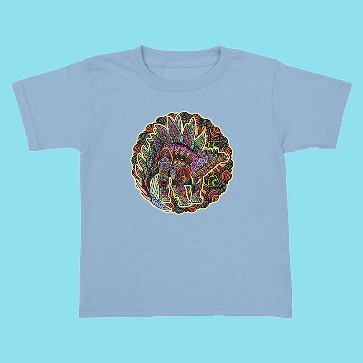 Toddler Stegosaurus Mandala T-Shirt | Jurassic Studio