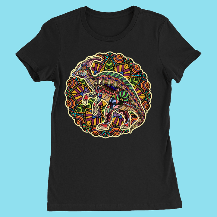 Women Hadrosaur Mandala T-Shirt | Jurassic Studio