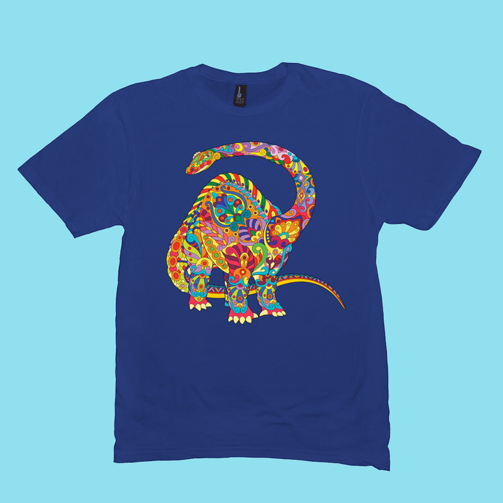 Men Brontosaurus Zentangle T-Shirt | Jurassic Studio