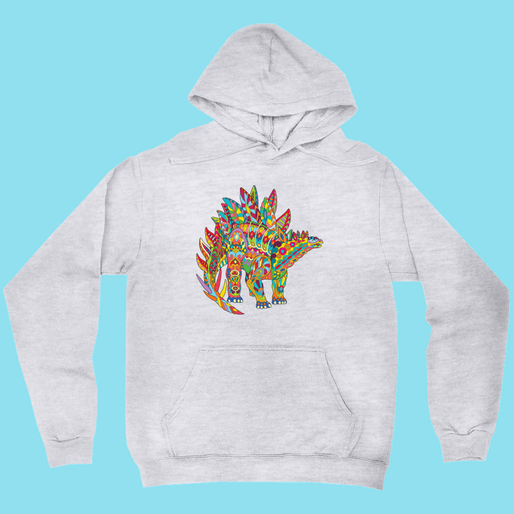 Men Stegosaurus Zentangle Hoodie | Jurassic Studio