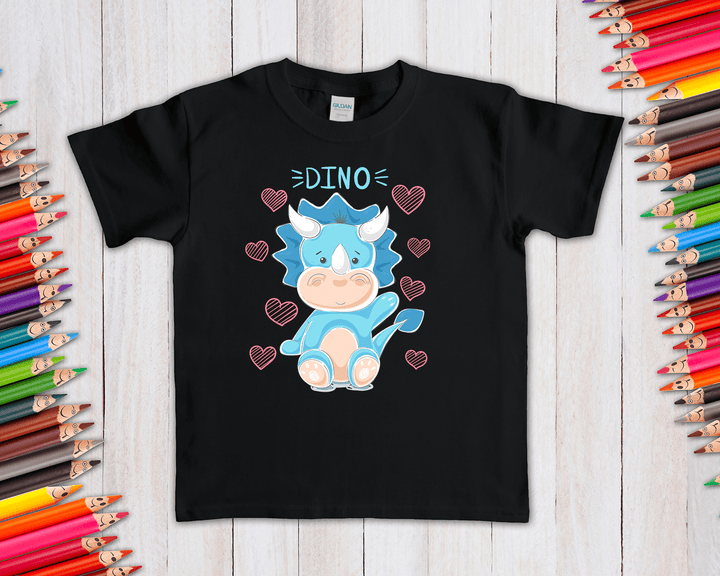 Kids Baby Blue Dino T-Shirt | Jurassic Studio