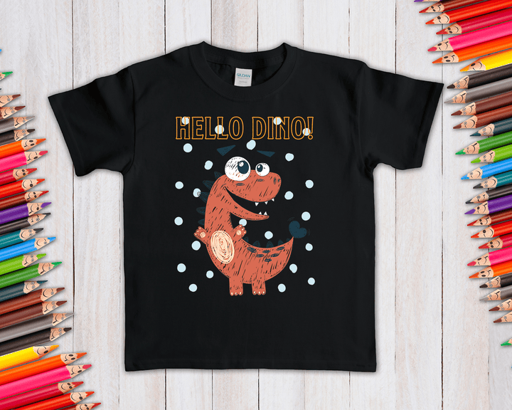 Kids Baby Brown Dino T-Shirt | Jurassic Studio